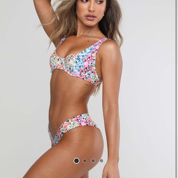 Kulani Kinis Rainbow Floral Bikini Set - Picture 4 of 4